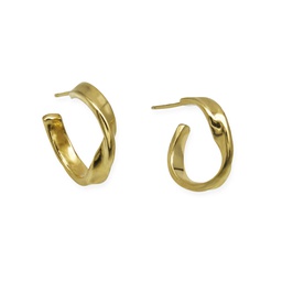 Sabina small silver hoops (Silver plated with gold plating)