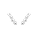 Eclipse ear climbers  (Silver)