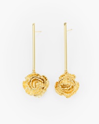 Clavel gold earrings