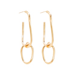 Kasia link earrings  (baño oro)