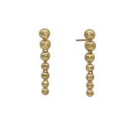 Eclipse gold drop earrings (Silver plated with gold plating)