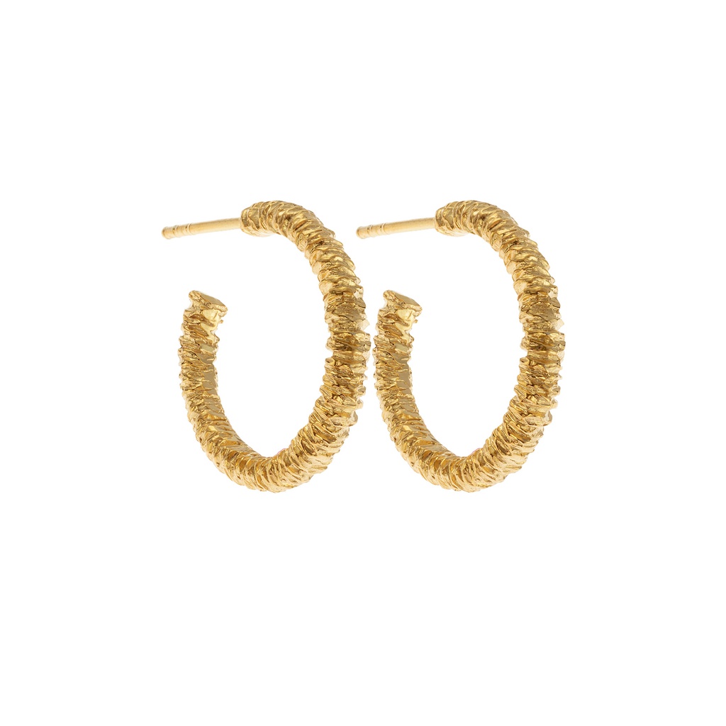 Marrakech small gold hoops 