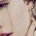 Pendientes oro Palmera