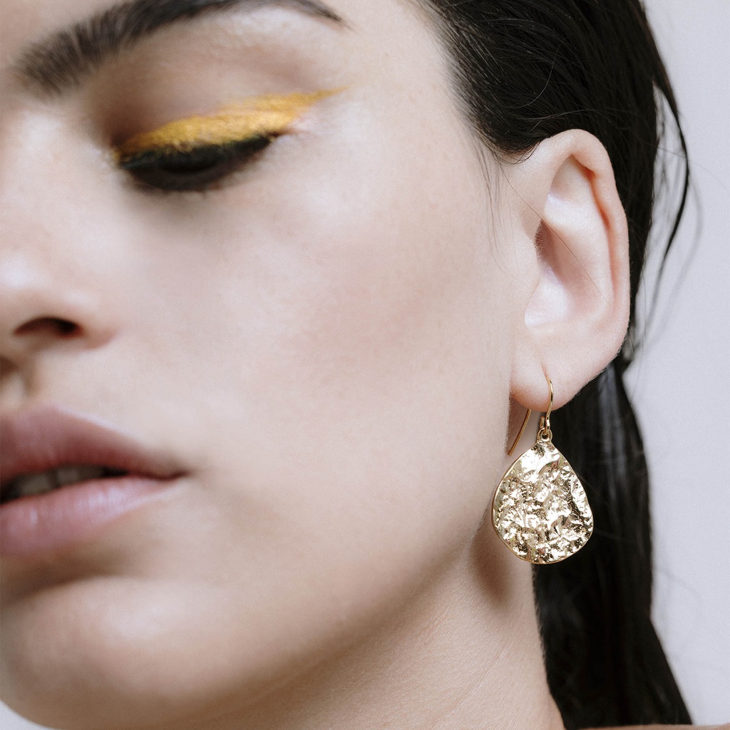 Pendientes oro Lava