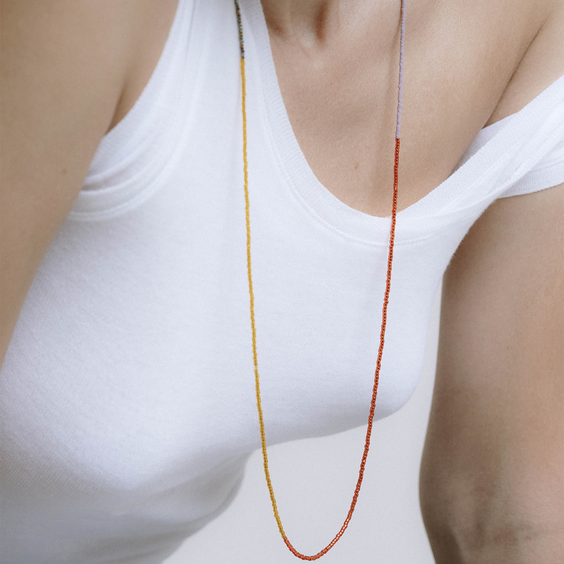 Collar cristal largo Lava