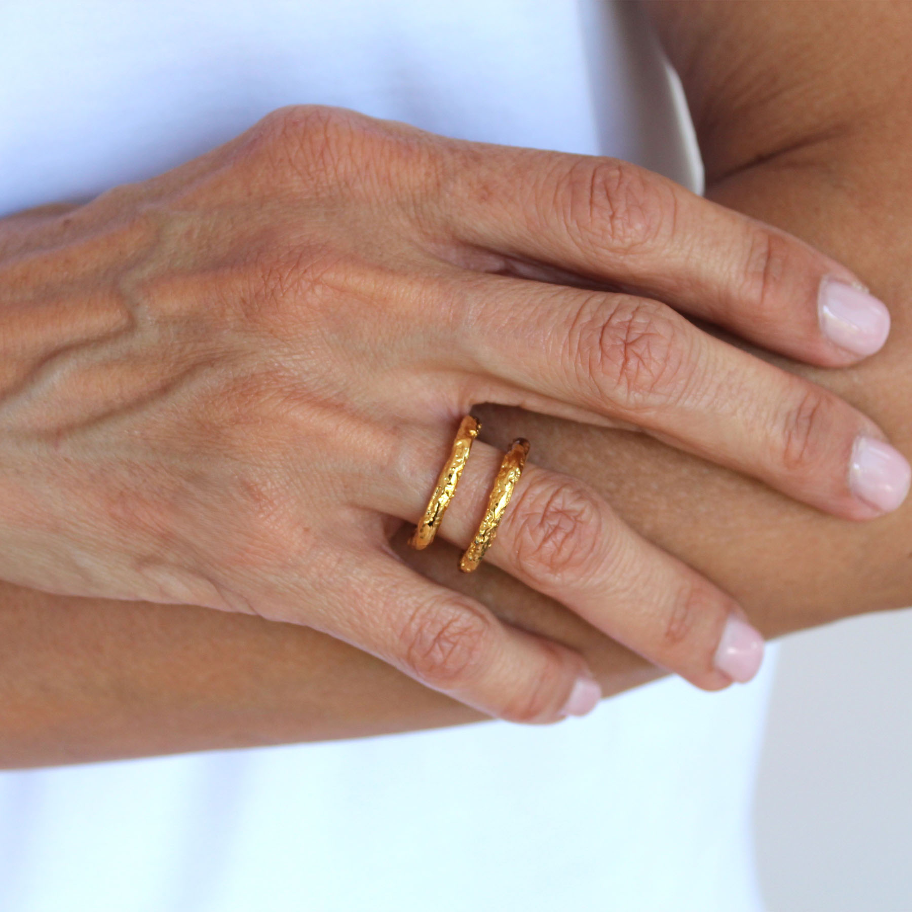 Anillo doble Lava