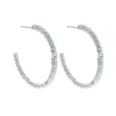 Marrakech silver medium hoops 