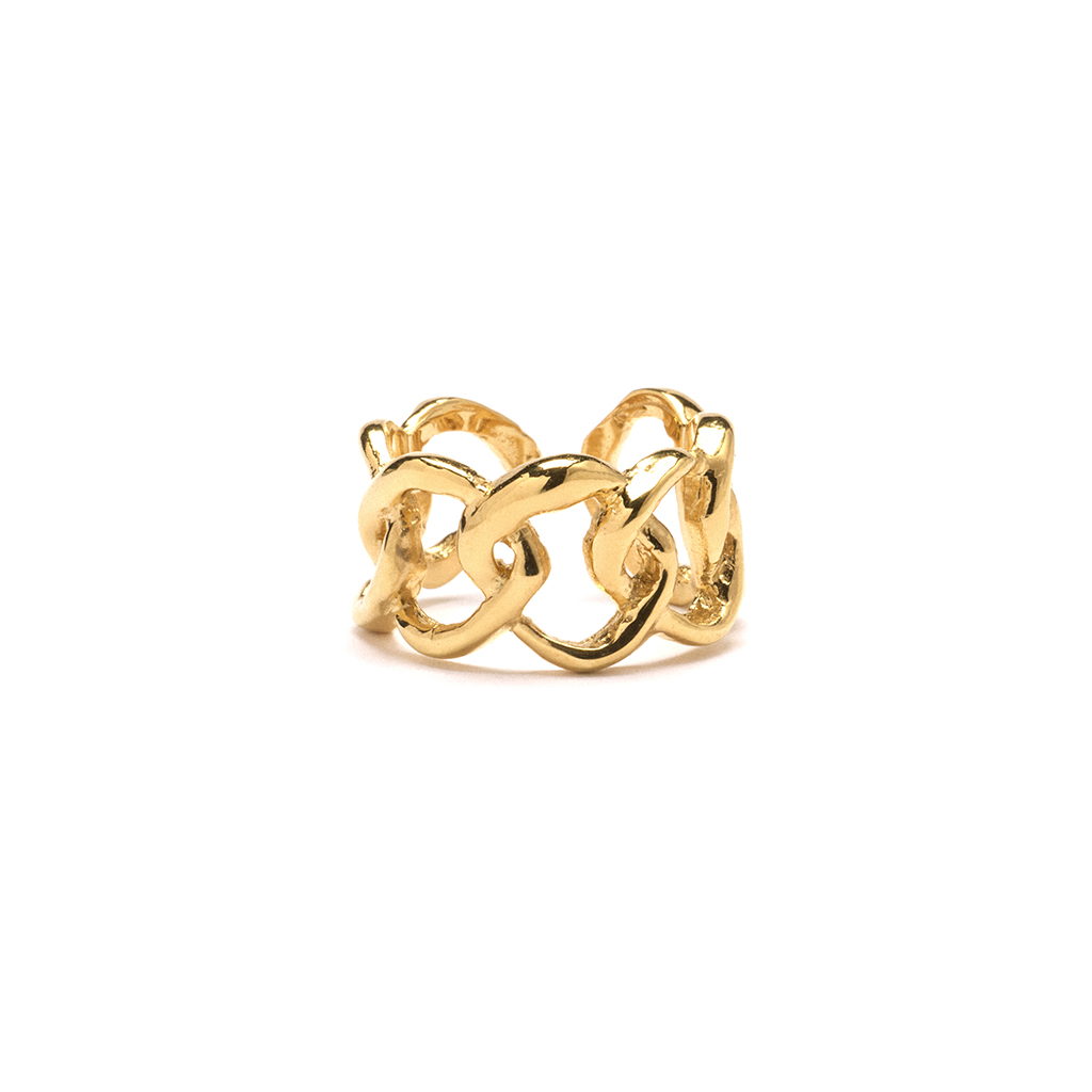 Anillo eslabones oro Sabina
