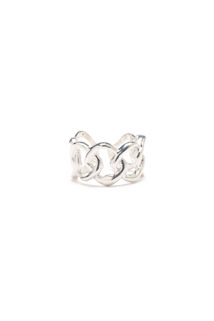 Anillo eslabones Sabina plata