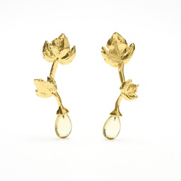 Lemon quartz Malvasía earrings