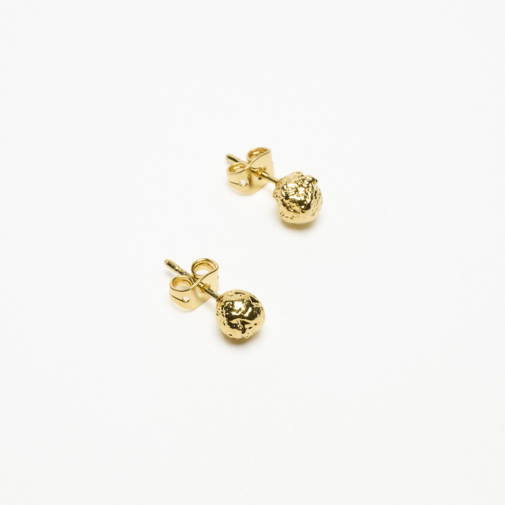 Lava god stud earrings