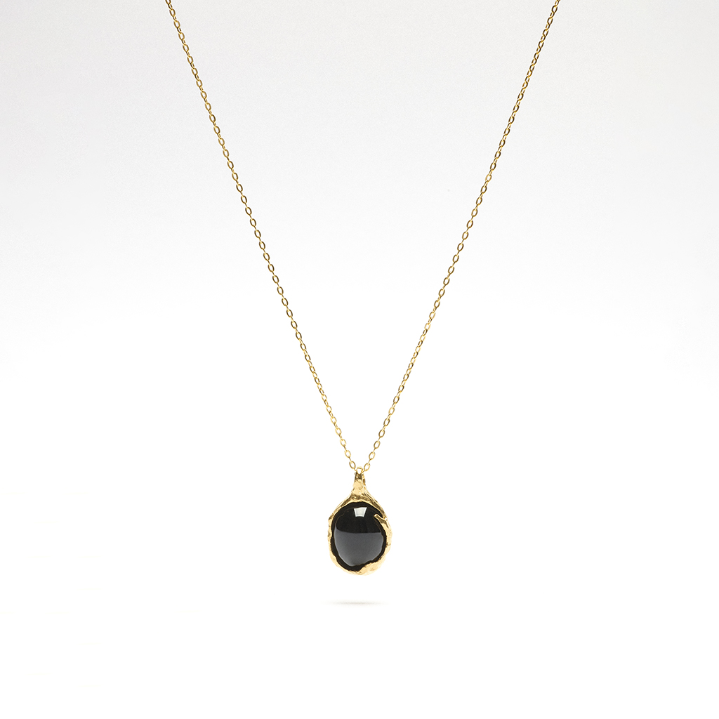 Lava gold necklace