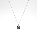 Lava silver necklace