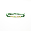 Pulsera piedras verde Kubik