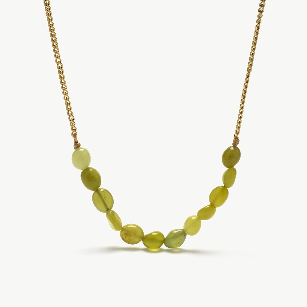 Collar verde jade Lua