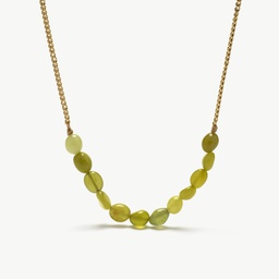 Lua green jade necklace