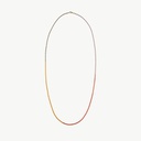 Lava long crystal beads necklace