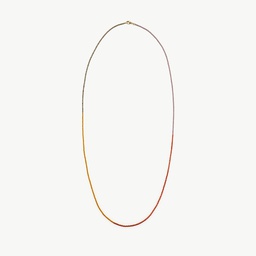 Lava long crystal beads necklace