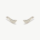 Pendientes ascendentes plata Rio