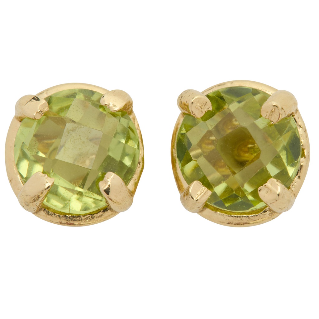Olivina round stud earrings