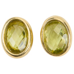 Olivina oval stud earrings
