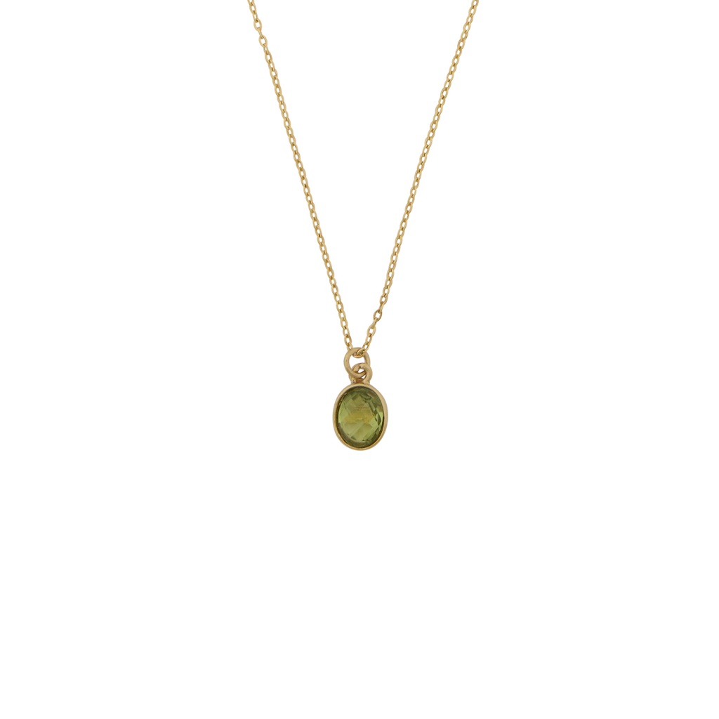 Gargantilla oval Olivina