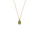 Olivina oval necklace