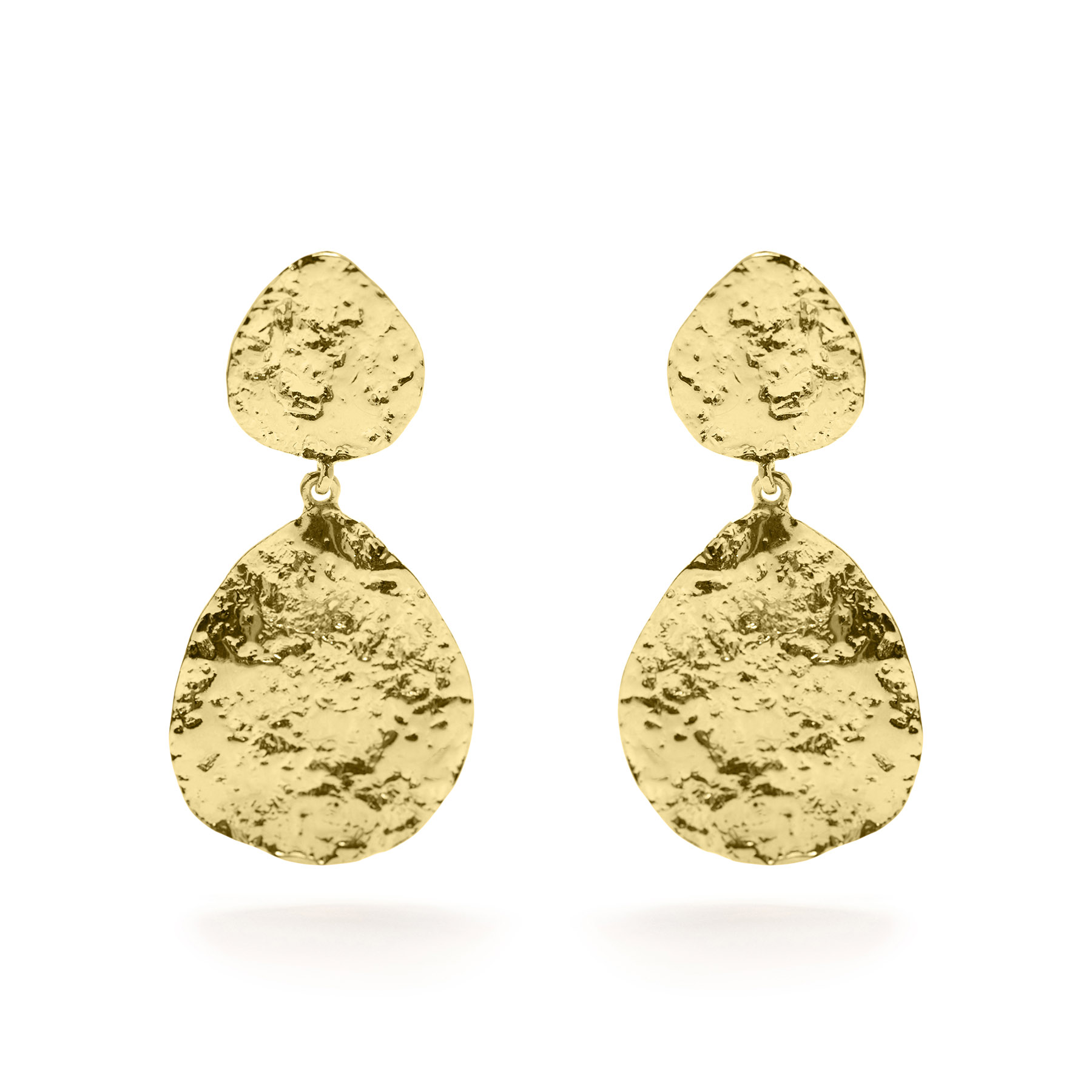 Lava double drop earrings