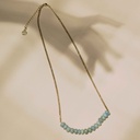 Calma green opal necklace