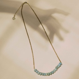 Calma green opal necklace
