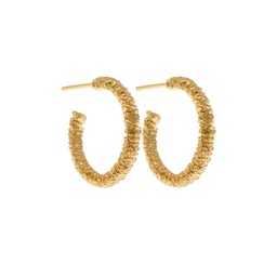 Marrakech small hoops (Silver plated with gold plating)