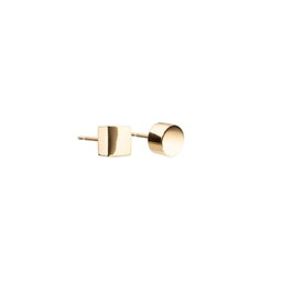 Pendientes Kubik (Plata con baño de oro)