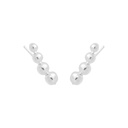 Pendientes ascendentes Eclipse (Plata)