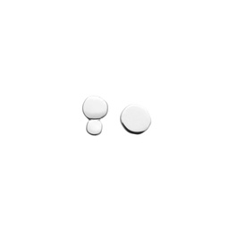 Eclipse asymmetrical studs  (Silver)