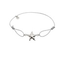 Starfish adjustable bracelet (Silver)