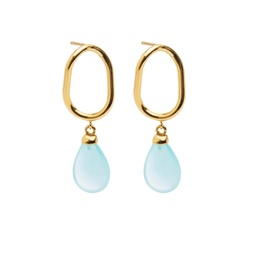 Pendientes oro Cate (Agua)