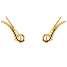 Ear climbers Lia (Silver plated with gold plating)