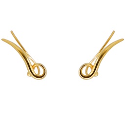 Lia ear climbers  (Silver plated with gold plating)