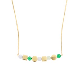 Gemstone necklace Kubik