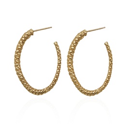 María hoops (Silver plated with gold plating)