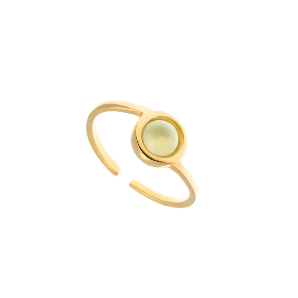 Small gemstones gold ring Chloe