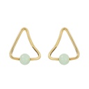 Pia gold earrings (Aqua)