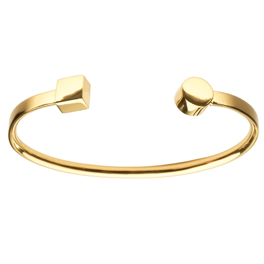 Pulsera Kubik latón oro