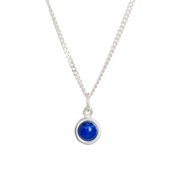 Silver gemstones necklace Chloe (Lapislazuli)