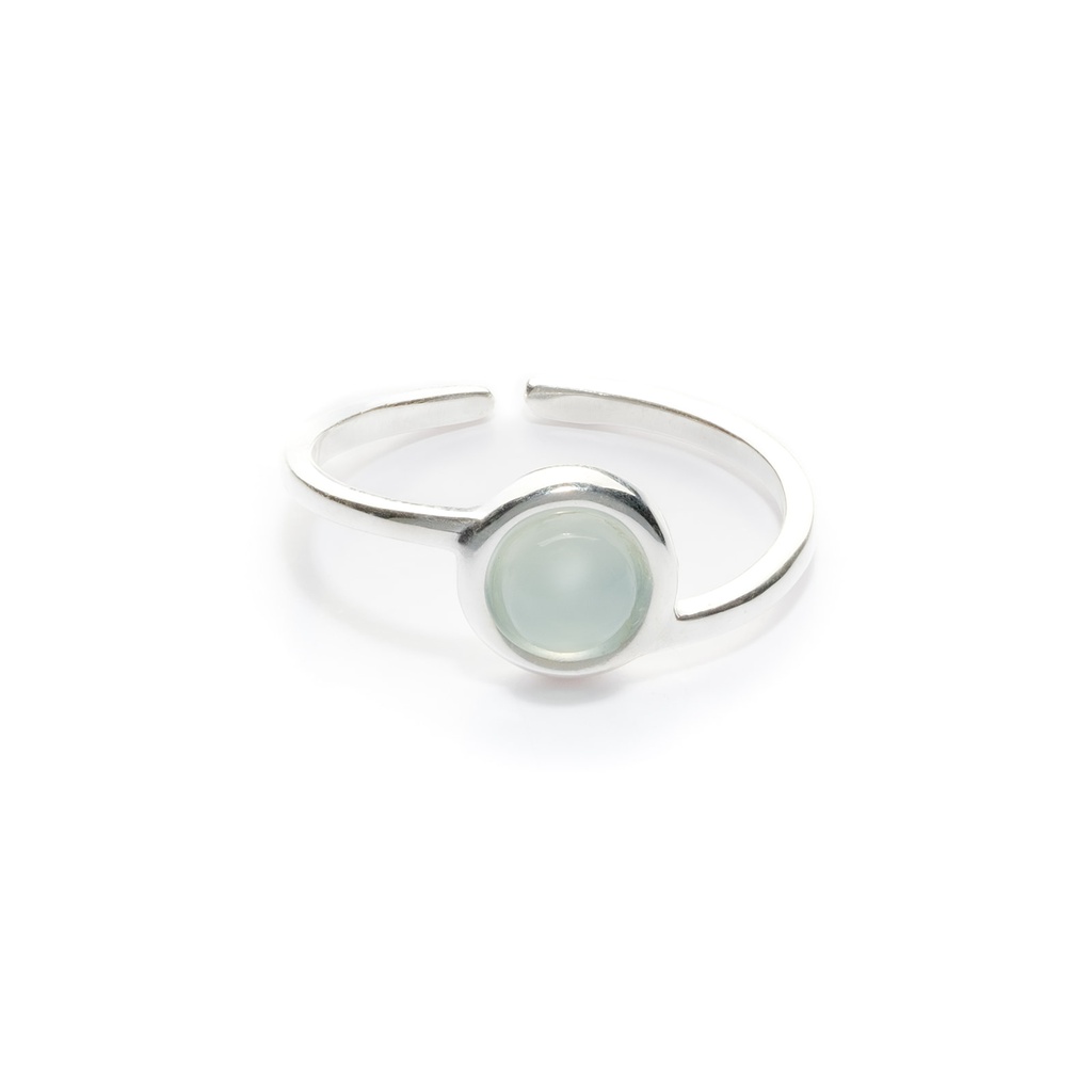 Chloe small silver gemstones ring 