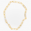 Collar eslabones Geométrico corto