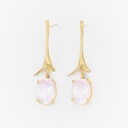 Pendientes rosa Flora