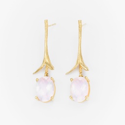 Flora pink earrings