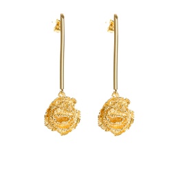 Pendientes oro Clavel
