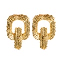 Cactus gold earrings